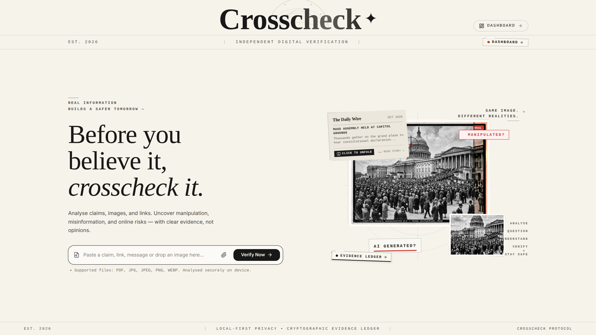 CrossCheck screenshot 1